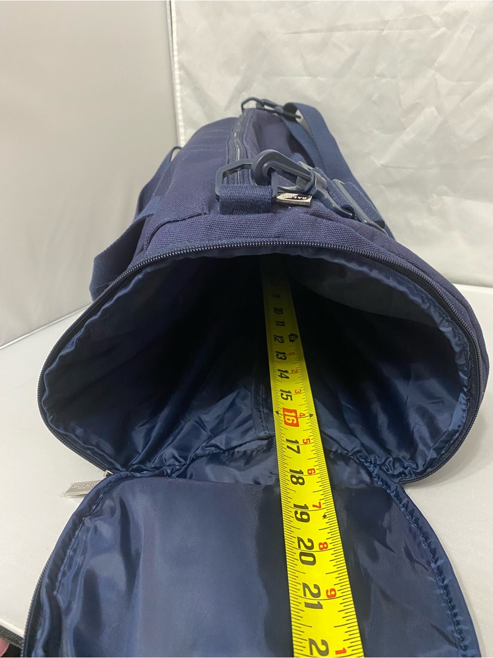 Polo by Ralph Lauren Navy Canvas Duffel with Multicolor POLO Patch - Picture 5 of 13